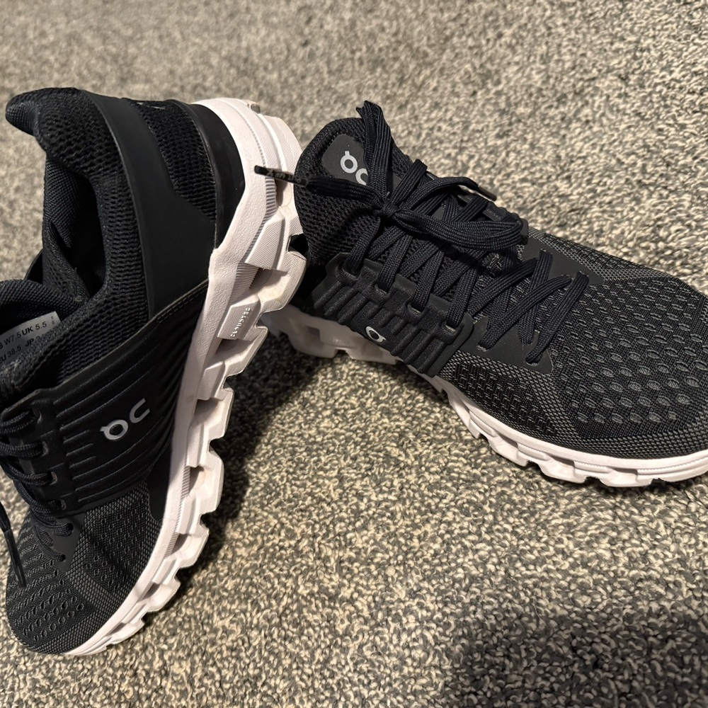 On Running Black Athletic Shoes